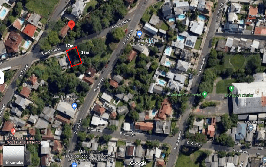 Terreno com 663m² no Bairro Mauá em Novo Hamburgo.