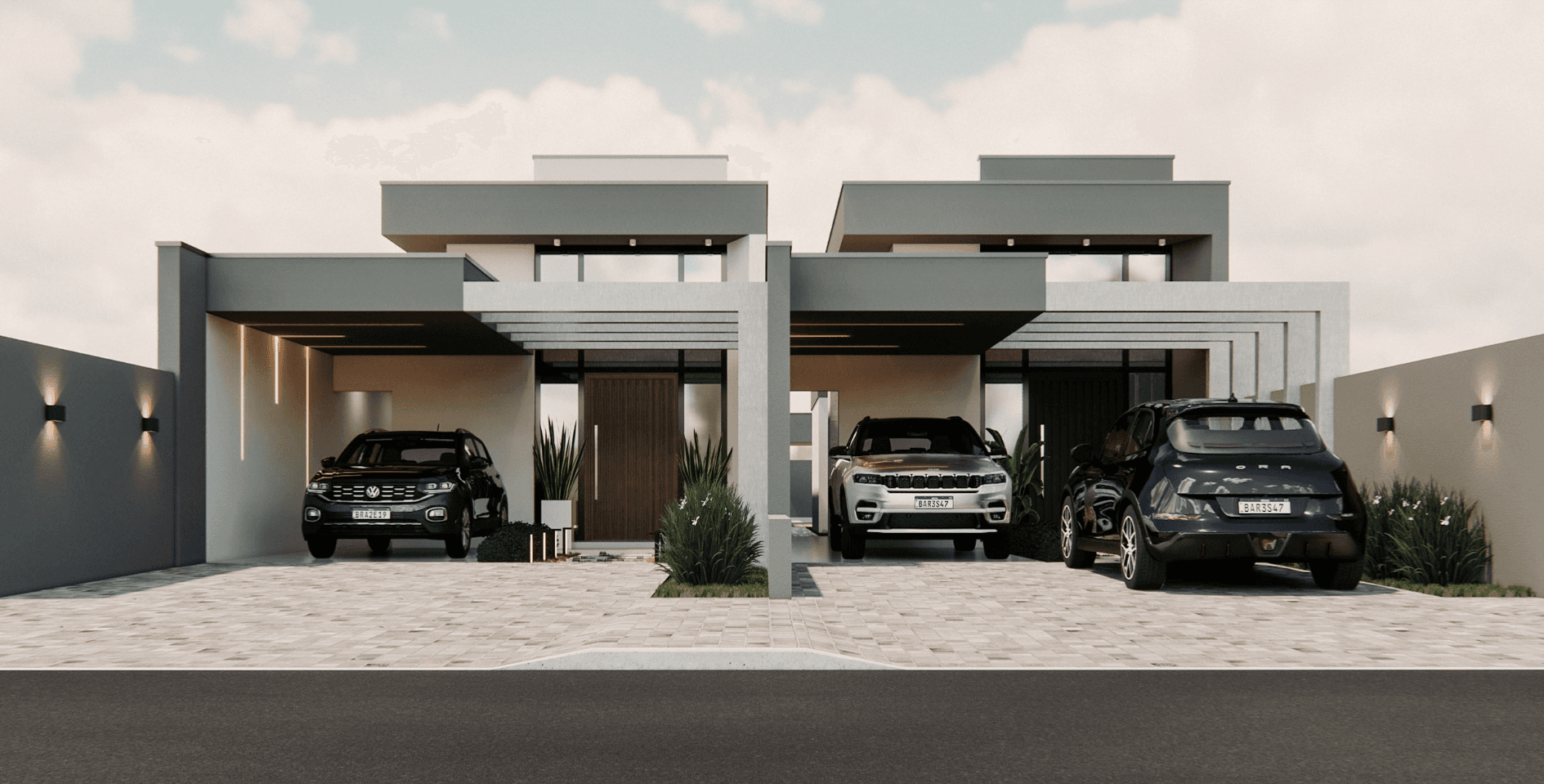 Casa PLANA em CONSTRUÇÃO com 03 dormitórios no Centro de Estância Velha
