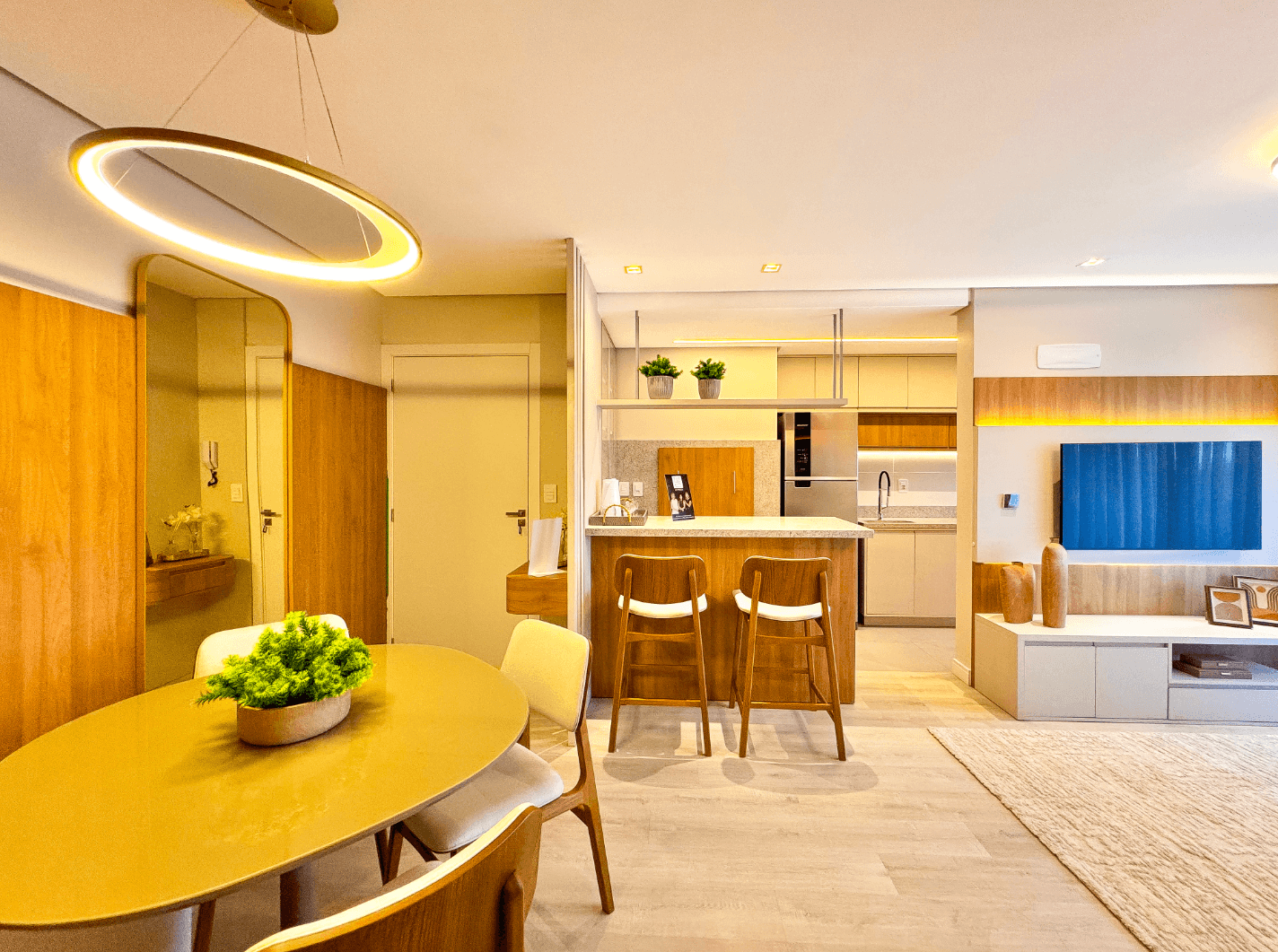 Foto do imóvel Apartamento TOTALMENTE MOBILIADO e DECORADO com 02 dormitórios à venda no Centro de Campo Bom