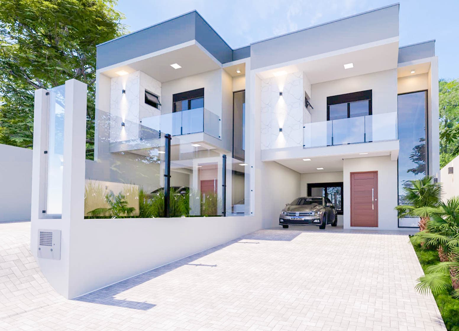 Casa nova com 03 dormitórios com vista a venda no Bairro Bela Vista em Estancia Velha