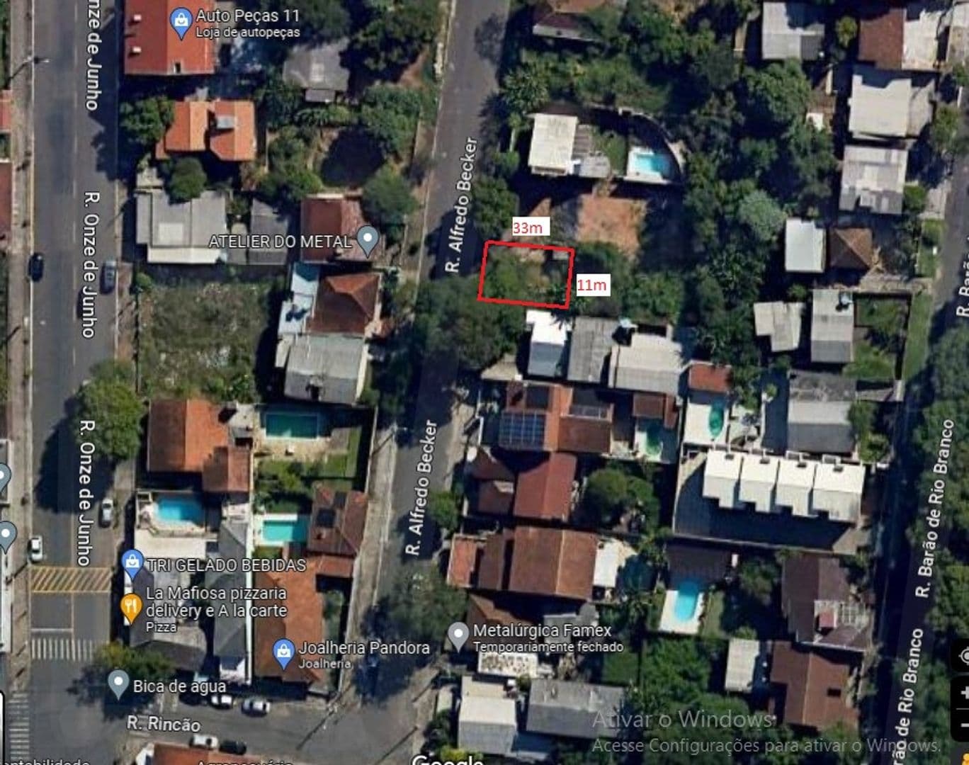 Foto do imóvel Terreno com 363m², no Bairro Operário em Novo Hamburgo.