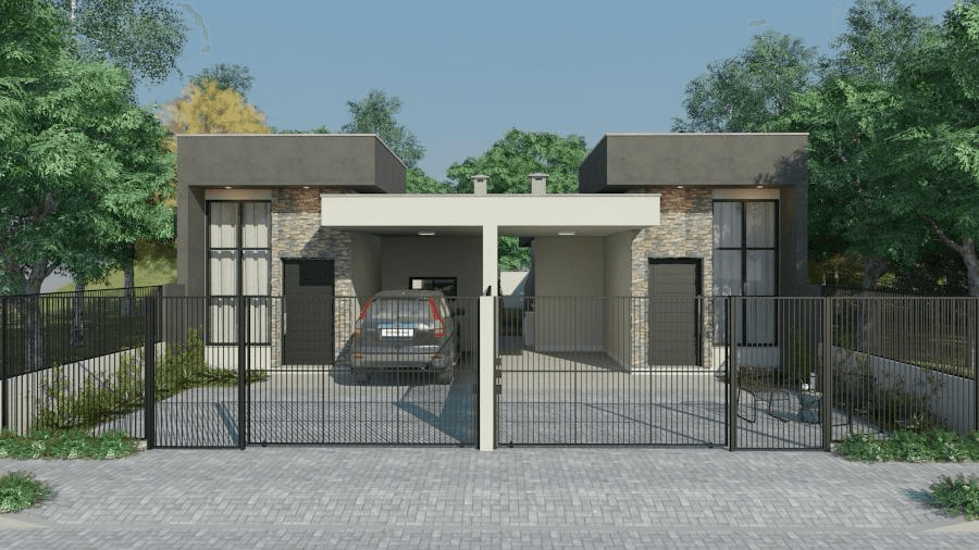 Casa com 02 dormitórios em Campo Bom.